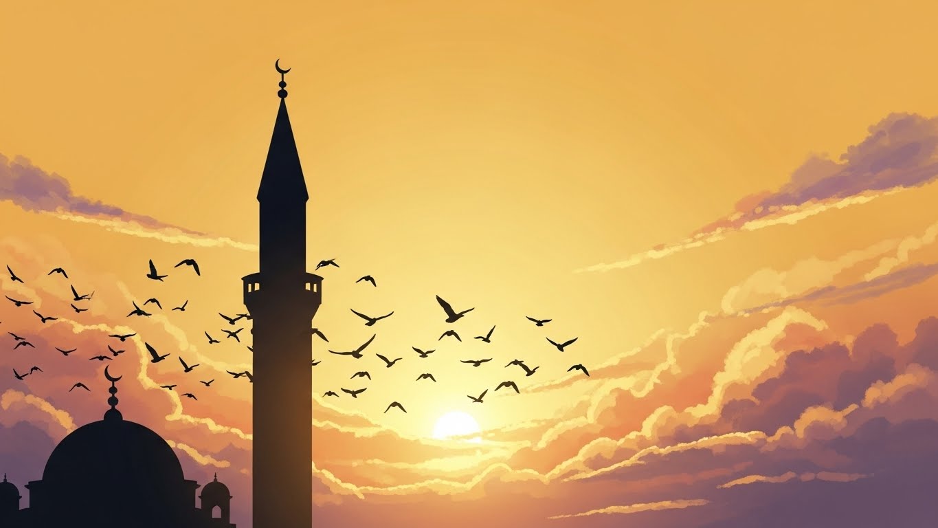 الآذان وتلاوات قصيرة على 8 مقامات